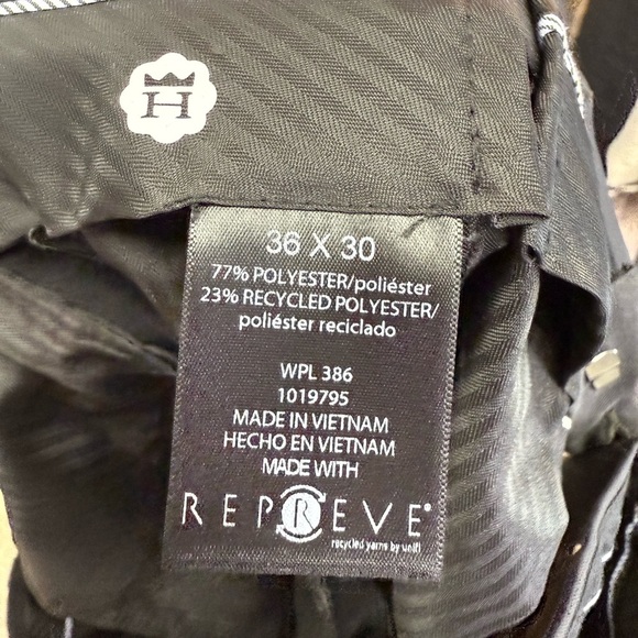 Haggar Clothing - Men's Black Dress Pants Size 36x30 - Picture 6 of 6